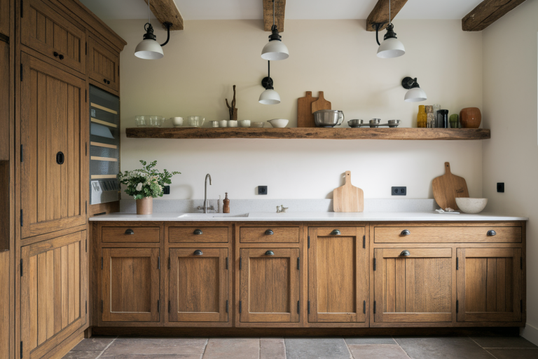 Relooker une Cuisine Rustique en Chêne : 7 Astuces Sans Peinture pour la Moderniser