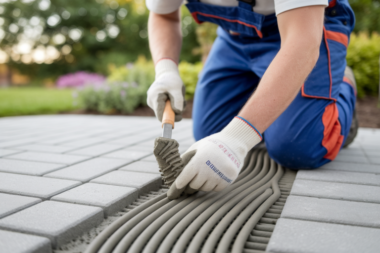 Joint pavé mélange sable ciment : Réalisez avec du mortier sec